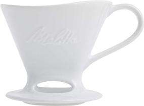 img 3 attached to ☕ Кофеварка Melitta Glossy White из фарфора с конусообразным фильтром на 1 чашку