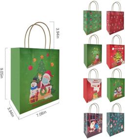 img 3 attached to Christmas Gift Bags 24Pcs Kraft
