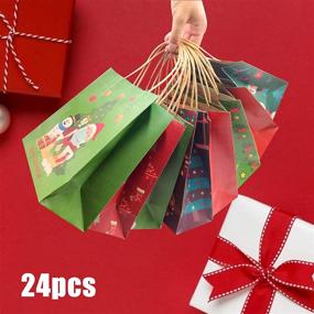 img 1 attached to Christmas Gift Bags 24Pcs Kraft