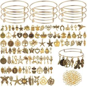 img 4 attached to Pendants Assorted Expandable Adjustable Bracelets