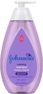 👶 johnson's calming baby shampoo: soothing naturalcalm scent, hypoallergenic, tear-free, paraben-free, phthalate-free, sulfate-free & dye-free, 20.3 fl. oz logo