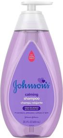 img 4 attached to 👶 Johnson's Calming Baby Shampoo: Soothing NaturalCalm Scent, Hypoallergenic, Tear-Free, Paraben-Free, Phthalate-Free, Sulfate-Free & Dye-Free, 20.3 fl. oz