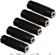 relper-lineso 5 pack female audio adapter jacks - 3.5mm stereo aux coupler extender connectors (5x audio female adapter) logo