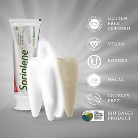 img 1 attached to SprinJene Original White Boost Fluoride Toothpaste: Natural Teeth Whitening with Patented Black Seed Oil and Zinc - Certified Vegan, Cruelty-Free, Gluten-Free, Kosher, Halal - 2-Pack 5.0 oz