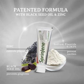 img 2 attached to SprinJene Original White Boost Fluoride Toothpaste: Natural Teeth Whitening with Patented Black Seed Oil and Zinc - Certified Vegan, Cruelty-Free, Gluten-Free, Kosher, Halal - 2-Pack 5.0 oz