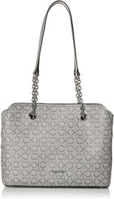 img 4 attached to 👜 Chic and Functional Calvin Klein Signature Compartments: Women's Handbags & Wallets