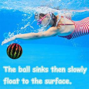 img 2 attached to ZOEKIM Swimming Pool Ball Kids Adults Inch Inflatable Pool Ball Hose Adapter Under Water Games Passing