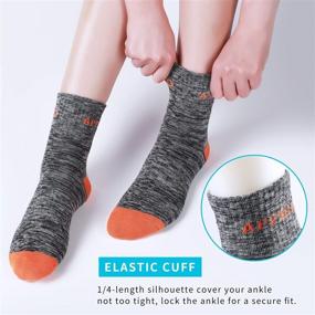 img 1 attached to 🧦 Multi-pack Cushion Crew Socks for Women's Hiking, Running, and Outdoor Recreation