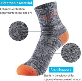 img 2 attached to 🧦 Multi-pack Cushion Crew Socks for Women's Hiking, Running, and Outdoor Recreation