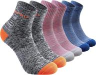 🧦 multi-pack cushion crew socks for women's hiking, running, and outdoor recreation logo