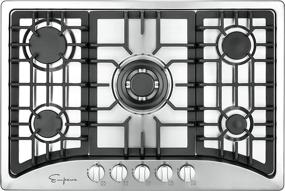 img 3 attached to 🔥 30-Inch Empava Stainless Steel Gas Cooktop with 5 Italy Sabaf Sealed Burners - NG/LPG Convertible