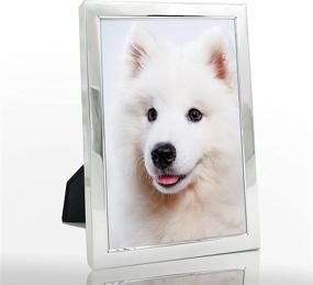 img 3 attached to 🖼️ Silver Metal Photo Frames: 5x7 Picture Frames for Tabletop Display, Wall Decoration & Ideal Gifts for Family