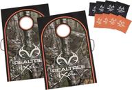 🎯 triumph realtree classic 2x3 cornhole set - includes 2 realtree boards, 8 weatherproof cornhole bags logo