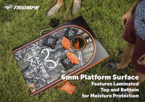 img 1 attached to 🎯 Triumph Realtree Classic 2x3 Cornhole Set - Includes 2 Realtree Boards, 8 Weatherproof Cornhole Bags