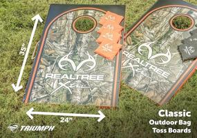 img 2 attached to 🎯 Triumph Realtree Classic 2x3 Cornhole Set - Includes 2 Realtree Boards, 8 Weatherproof Cornhole Bags