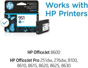 img 3 attached to 🔵 HP 951 Cyan Ink Cartridge - Compatible with OfficeJet Printers - Eligible for Instant Ink