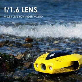 img 3 attached to Compact 1080p Full HD Underwater Drone with Camera - CHASING Dory: Real Time Viewing, APP Remote Control, Portable Carrying Case, WiFi Buoy, 49 ft Tether, ROV (Yellow)