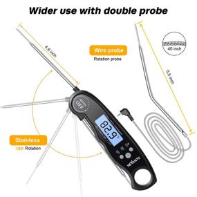 img 1 attached to Thermometer Hevanto Grilling Detachable Backlight