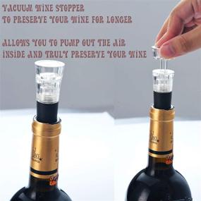 img 1 attached to 🍾 OBALY Compact Vertical Corkscrew Set: Stainless Steel Screwpull Levers with Vacuum Wine Bottle Stopper, Presented in an Elegant Book Gift Box - Perfect for Gifts and Decor