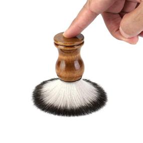 img 2 attached to 🪒 Ultimate Aethland Men's Shaving Brush Kit: Luxurious Soft Hair Brush, Stainless Steel Holder & Acrylic Soap Bowl - Perfect Barber Shave Set for Men