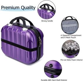 img 3 attached to Organize Your Diamond Painting Supplies with Ease - 132 Slots Hardshell Bead Sewing Pills Organizer Box in Purple A for DIY 5D Diamond Art Craft Accessory Storage