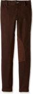 devon aire hipster breeches x small chocolate girls' clothing for active logo