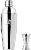 🍸 eden &amp; rose 24 oz martini shaker set – cocktail shaker with built-in strainer – 2-piece bartending drinks mixer and jigger kit – professional stainless steel bar tools home logo