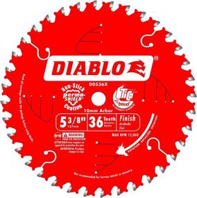 img 1 attached to 🔪 Freud D0536X Diablo Cordless Trim Saw Blade - 5-3/8-Inch, 36 Tooth ATB Finish: Top Performance and Precision