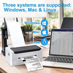 img 3 attached to Эффективный принтер этикеток LVYUAN: простая установка для отправки посылок, этикетки USPS 4x6 - совместим с Windows, Mac и Linux - идеально подходит для eBay, Amazon, Shopify, Esty и UPS.