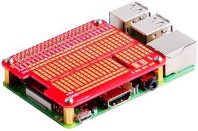 img 2 attached to 🔥 GeeekPi 4X Прототипный набор для платы расширения DIY Breadboard PCB Shield Board для Raspberry Pi 4 3 2 B+ A+ (красный) - Раскройте всю потенциальную свою малину с этим самым ультимативным набором щитов!