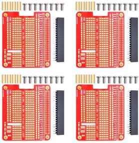 img 4 attached to 🔥 GeeekPi 4X Прототипный набор для платы расширения DIY Breadboard PCB Shield Board для Raspberry Pi 4 3 2 B+ A+ (красный) - Раскройте всю потенциальную свою малину с этим самым ультимативным набором щитов!