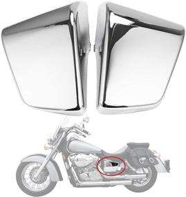 img 4 attached to 🛡️ Усилите и защитите свой Honda Shadow ACE VT750 VT400 (1997-2003) с хромированным боковым кожухом аккумулятора