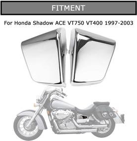 img 3 attached to 🛡️ Усилите и защитите свой Honda Shadow ACE VT750 VT400 (1997-2003) с хромированным боковым кожухом аккумулятора