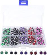 ✨ sparkle and shine: bestcyc 200pcs 8mm rhinestone brads - perfect for scrapbooking, card making, and wedding crafts logo