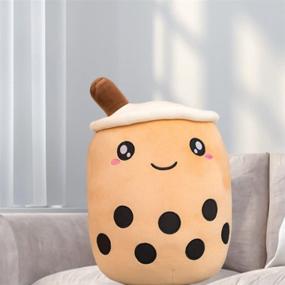 img 2 attached to 🧋 Boba Plush Milk Tea Toy - Huggable and Soft Boba Plush Animal Pillow, Perfect Birthday Gift for Home, Office - Suitable for Adults, Girls, Children, and Boba Enthusiasts