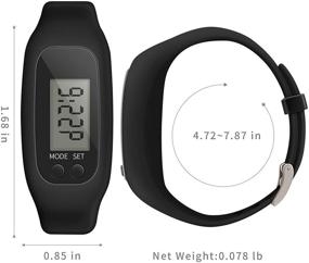 img 2 attached to Bomxy Fitness Tracker Watch: Easy-to-Use Step Counter with Calorie Burning and Accurate Steps Count