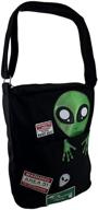 👽 sleepyville critters area 51 alien cross body bag: a peek into extra-terrestrial style! logo