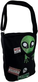 img 4 attached to 👽 Sleepyville Critters Area 51 Alien Cross Body Bag: A Peek into Extra-Terrestrial Style!