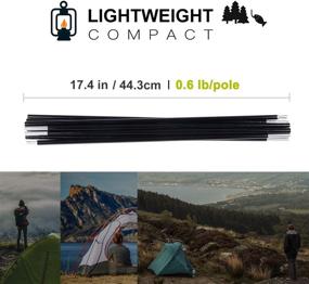 img 2 attached to Сменные алюминиевые стойки Brightfour, легкие в дюймах