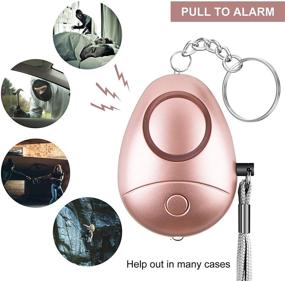 img 1 attached to 🔒 130DB Personal Alarm, Safe Sound Security Alarm for Women, Kids, and Elderly – LED Flashlight, Keychain, Personal Alarms for Safety and Self Defense