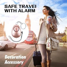 img 2 attached to 🔒 130DB Personal Alarm, Safe Sound Security Alarm for Women, Kids, and Elderly – LED Flashlight, Keychain, Personal Alarms for Safety and Self Defense