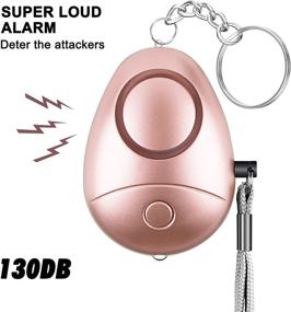 img 3 attached to 🔒 130DB Personal Alarm, Safe Sound Security Alarm for Women, Kids, and Elderly – LED Flashlight, Keychain, Personal Alarms for Safety and Self Defense