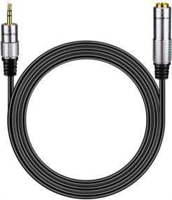 img 1 attached to 🎧 BATIGE 3.5mm Male to 6.35mm Female Audio Cable Adapter - 1/8 Male to 1/4 Female Stereo Jack - 3ft Wire Cord