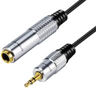 🎧 batige 3.5mm male to 6.35mm female audio cable adapter - 1/8 male to 1/4 female stereo jack - 3ft wire cord logo