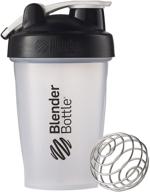 🍶 clear/black 20-ounce blenderbottle classic shaker bottle with loop top logo