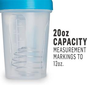 img 3 attached to 🍶 Clear/Black 20-Ounce BlenderBottle Classic Shaker Bottle with Loop Top