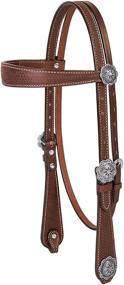 img 1 attached to Weaver Leather Cowboy Browband Headstall