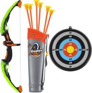 ultimate precision and fun: gobrobrand green archery suction arrows logo