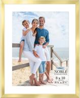 modern professional gold picture frame with mat - icona bay 8x10, noble collection логотип