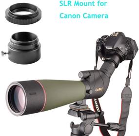 img 2 attached to Gosky Spotting Scope with Tripod and Carrying Bag - BAK4 Angled Scope for Target Shooting, Hunting, Bird Watching, Wildlife Scenery - Phone and SLR Mount Compatible with Canon - Updated for Superior Performance